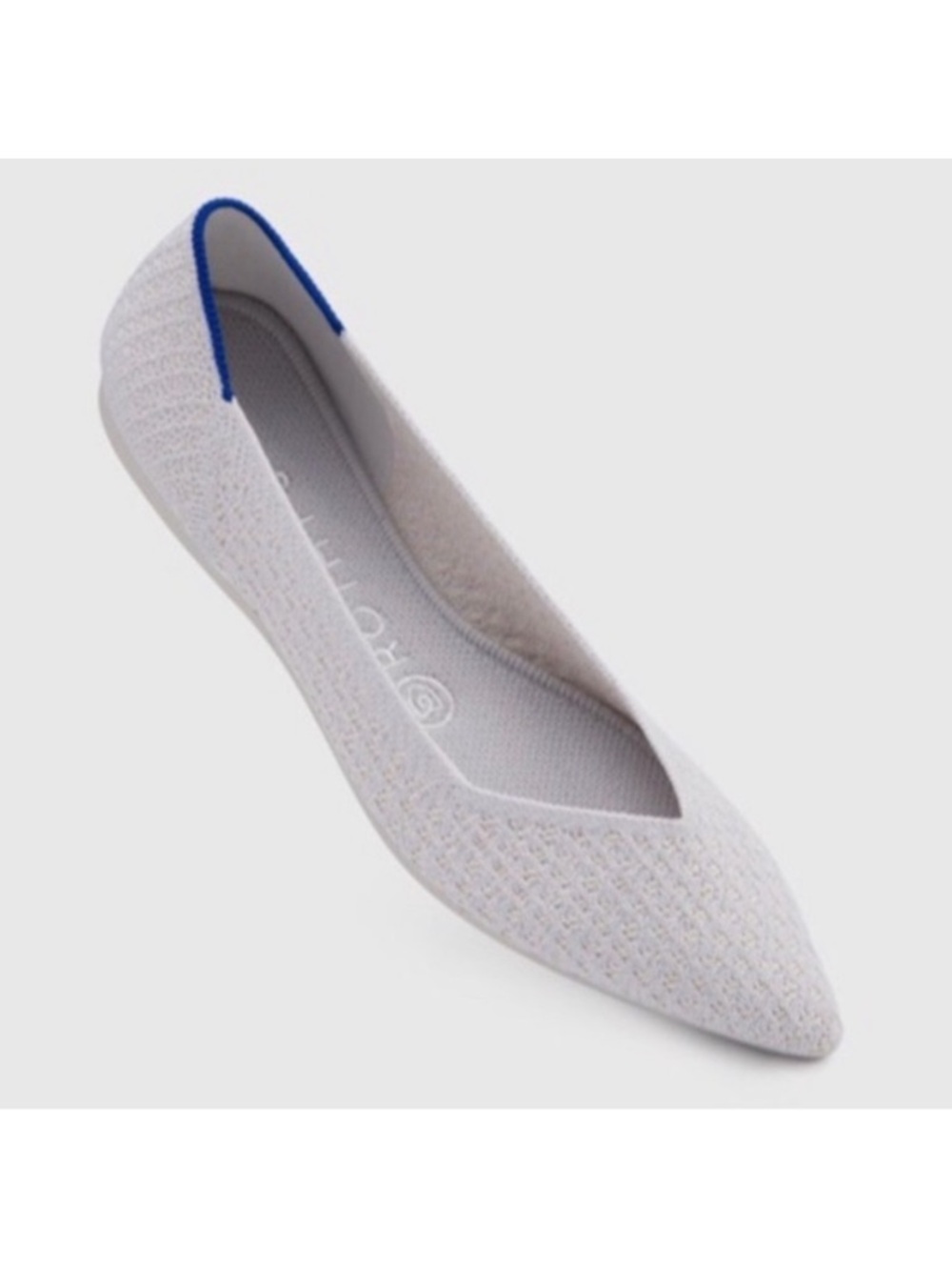 Rothy’s Point Salt Honeycomb Flat Shoes
